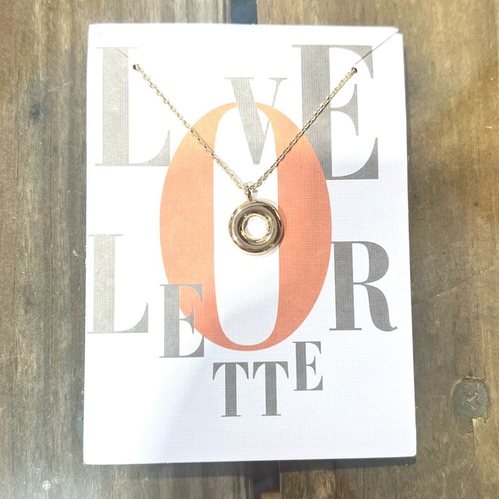 O BUBBLE LETTER NECKLACE